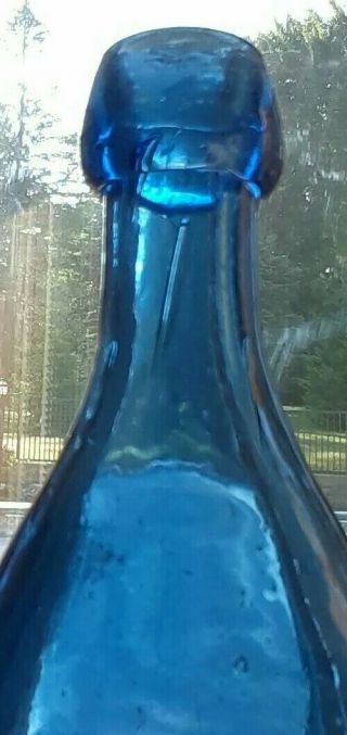 DYOTTVILLE GLASS PHILAD.  A Pontiled - Cobalt - blue soda 3