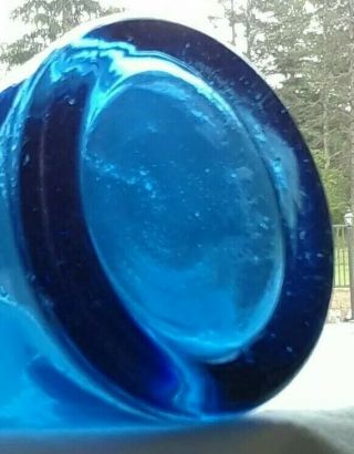 DYOTTVILLE GLASS PHILAD.  A Pontiled - Cobalt - blue soda 4