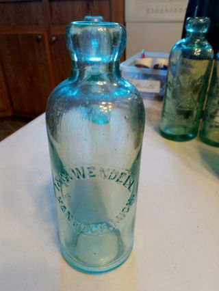 Early Hancock,  Michigan Hutchinson Soda Bottle