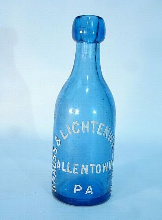 Knauss & Lichtenwallner Allentown Pa Blue Pony Beer Or Soda Bottle