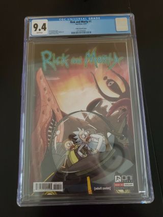 Rick And Morty 1 Cgc 9.  4 - Colas Variant Cover - Near - Oni Press