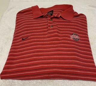 Vintage Nike Team Ohio State Buckeyes Men’s Long Sleeve Striped Shirt,  Size Xl