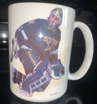 Dallas Stars Hockey Handled Coffee Mug 4 5/8 " Tall Made In Usa 15 Oz