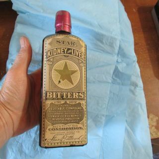 Vintage Star Kidney And Liver Bitters Bottle Paper Label