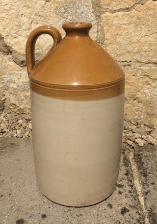 Large Vintage Stoneware 2 Gallon Flagon Retro Jar Collectibles Kitchenalia