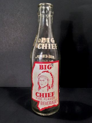 Vintage 6oz Coca Cola Big Chief Mississippi Acl Soda Bottle 5 Cents Look & Read