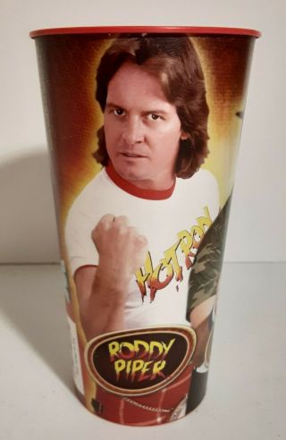 Wwe Legends 32oz Party Cup Roddy Piper,  Jake The Snake & Sgt.  Slaughter