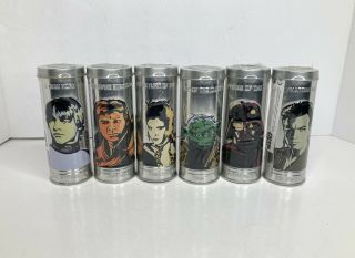 2005 Burger King Toy Complete Set Of 6 Star Wars Watches In Tin Cans
