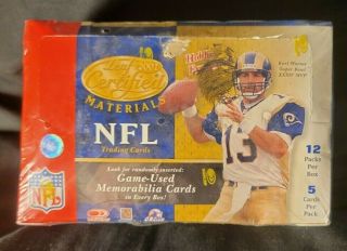 2001 Leaf Certified Materials Football Hobby Box Factory