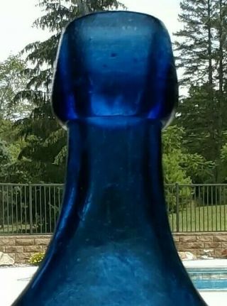 JOHN RYAN EXCELSIOR MINERAL WATER SAVANNAH 1859 dark cobalt - blue soda 5