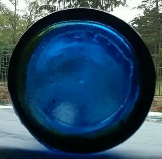 JOHN RYAN EXCELSIOR MINERAL WATER SAVANNAH 1859 dark cobalt - blue soda 6