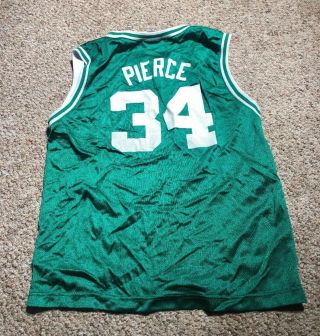Vtg Reebok Nba Paul Pierce 34 Boston Celtics Youth Large Jersey