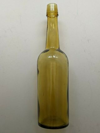 Early Dyottville Glass Whiskey,  Light Amber,  Philadelphia,  Pa