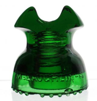 Emerald Green Cd 252 Mclaughlin - 62 Glass Insulator