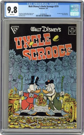 Uncle Scrooge 219 Cgc 9.  8 1987 1618456019