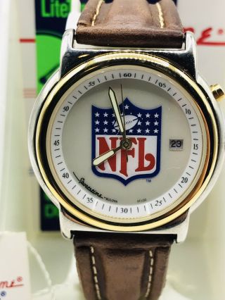 Vintage Bulova Sportstime Nfl Watch