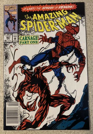 The Spiderman 361 First Appearance Of Carnage