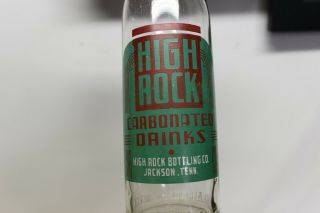 High Rock Soda Bottle,  Jackson,  Tennessee