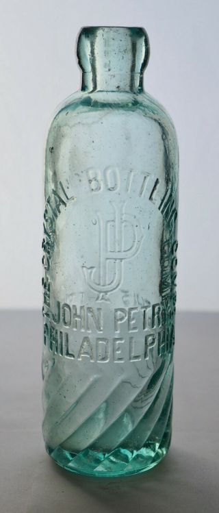 Old Hutch Hutchinson Soda Bottle The Crystal Philadelphia Pa - Pa1707
