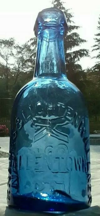 Knauss & Lichtenwallner Allentown Pa Cobalt Blue Bottle