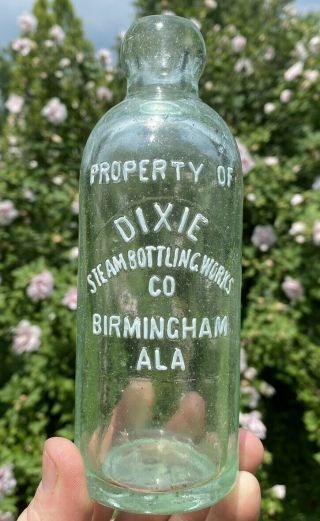 Dixie Steam Bottling Hutchinson Birmingham Alabama Bottle Ala Rare