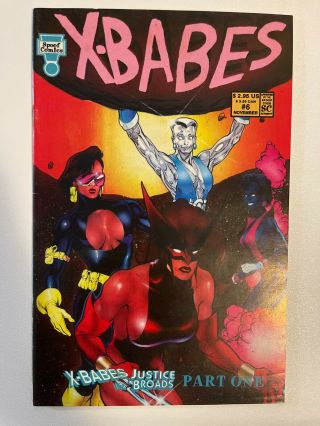 Spoof Comics 6 X - Babes Vs Justice Broads (rare Adam Hughes Cover/0521103) Htf