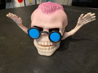 Goosebumps Curly Freaky Faces Rare 1996 Skeleton Head R.  L Stine Toy Collectible
