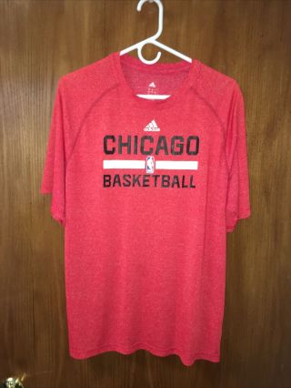 Nba Adidas Climalite Pe Chicago Bulls Warm Up Size L Deadstock