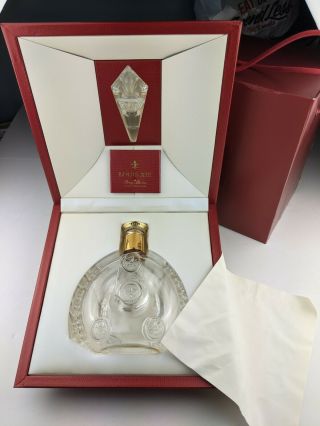 Remy Martin Louis Xiii Empty Cognac Baccarat Crystal Bottle Decanter Empty