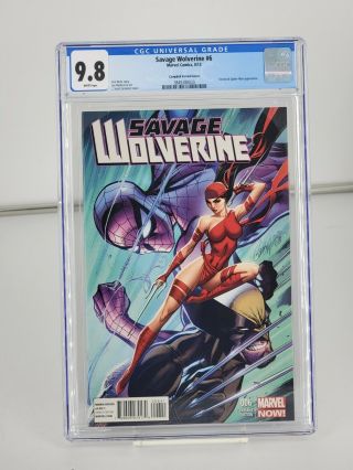 Savage Wolverine 6 J Scott Campbell Variant Cgc 9.  8 White Pages