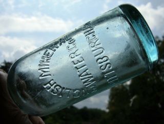 Rare ENGLISH MINERAL WATER Co.  PITTSBURGH,  PENNSYLVANIA HUTCHINSON SODA BOTTLE 2