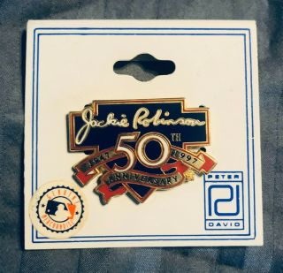 Mlb Baseball Jackie Robinson 1947 - 1997 50th Anniversary Lapel Pin