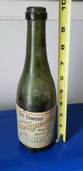 Very Rare Naragansett Beer Bottle Circa 1903 Bavaria - Wowed The Brewers