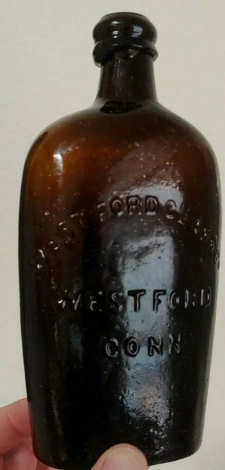 Pint Sheaf Of Wheat Westford Glass Co.  Westford,  Conn.  Flask/ Bottle N.