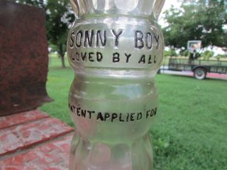 Rare Embossed Sonny Boy Bottle (oklahoma City) Star Of David (1929)