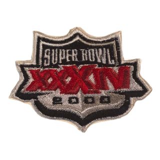 2000 Bowl Xxxiv Nfl Football 3 " Patch St Louis Rams Vs Tennessee Titans