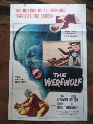 The Werewolf - 1956.  One - Sheet Poster