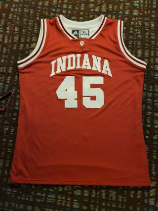 Sample Prototype Adidas Indiana Hoosiers Basketball Jersey Red 45 Men Xl