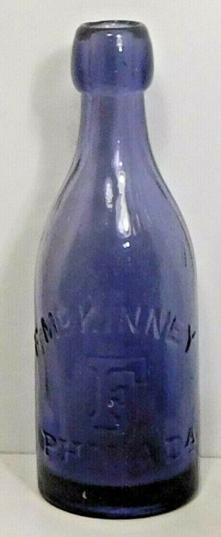 C1880 Purple - Amethyst Blob Top Soda Bottle - F.  Mckinney Philada.