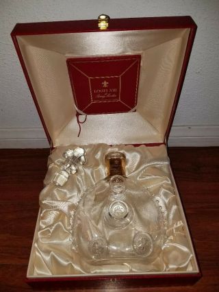 Remy Martin Louis Xiii Cognac Baccarat Crystal Bottle Decanter Empty -
