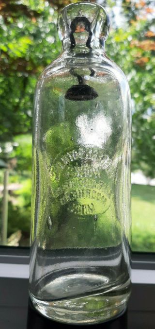 WESTERN BOTTLING Hutchinson Soda Bottle; Mat.  Simonitsch,  MOORHEAD,  MINN 3