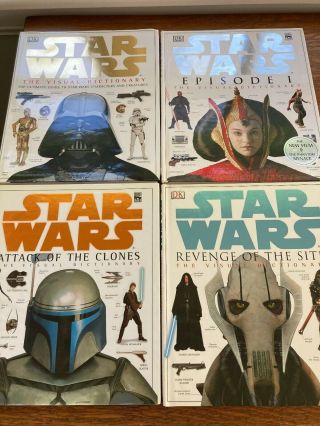 Star Wars Dk Visual Dictionary Set Of 4 Ultimate Guide,  Sith,  Clones,  Episode 1
