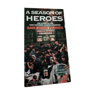 San Diego Padres 1998 Nl Baseball Champs A Season Of Heroes Vhs Tape
