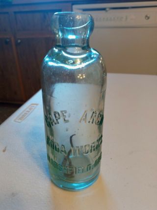 Early Marshfield,  Oregon Hutchinson Soda Bottle
