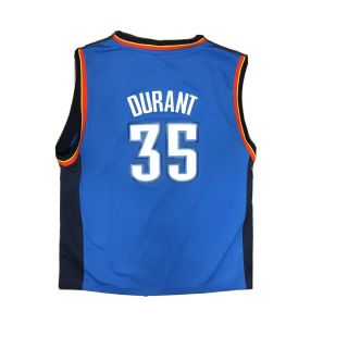OKC Oklahoma City Thunder 35 Kevin Durant Jersey Adidas Youth Large NBA Blue 2