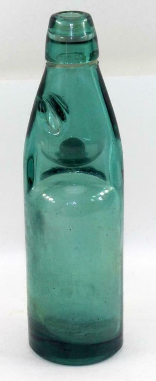 Antique Victory Teal Blue Codd Soda Bottle