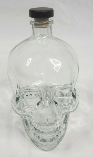Crystal Head Vodka Skull Bottle / 1.  75 L Size With Stopper (empty)
