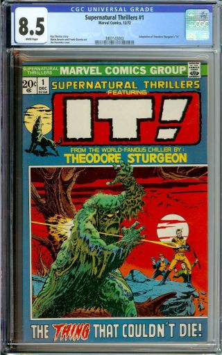 Supernatural Thrillers 1 Cgc 8.  5 White Pages // Jim Steranko Cover Art 1972