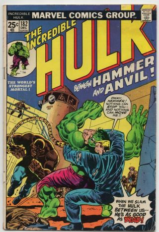 Incredible Hulk 182 Marvel Value Stamp Intact