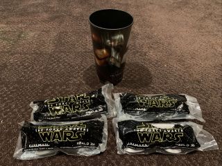 Star Wars The Force Awakens 3d Glasses Complete Set And Movie Cup